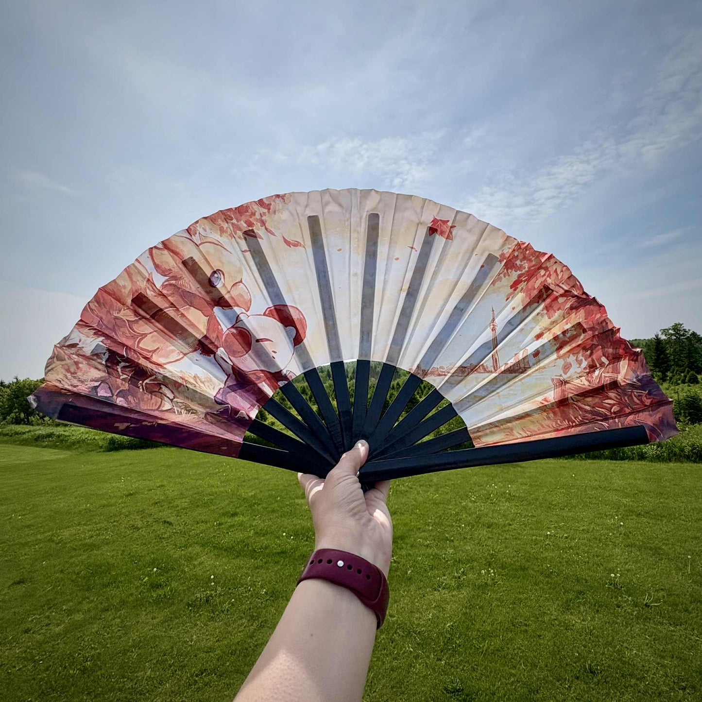 Pom East Folding Fan – Event Exclusive