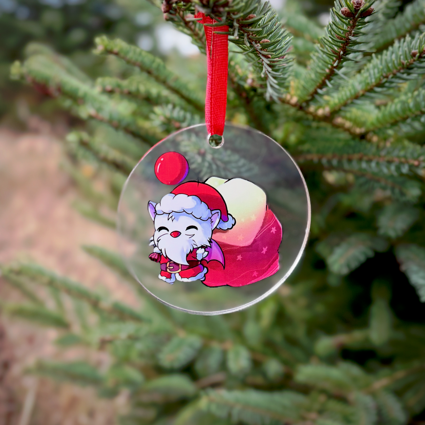 Festive Moogle & Mascot Acrylic Ornament Decorations