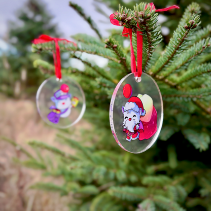 Festive Moogle & Mascot Acrylic Ornament Decorations